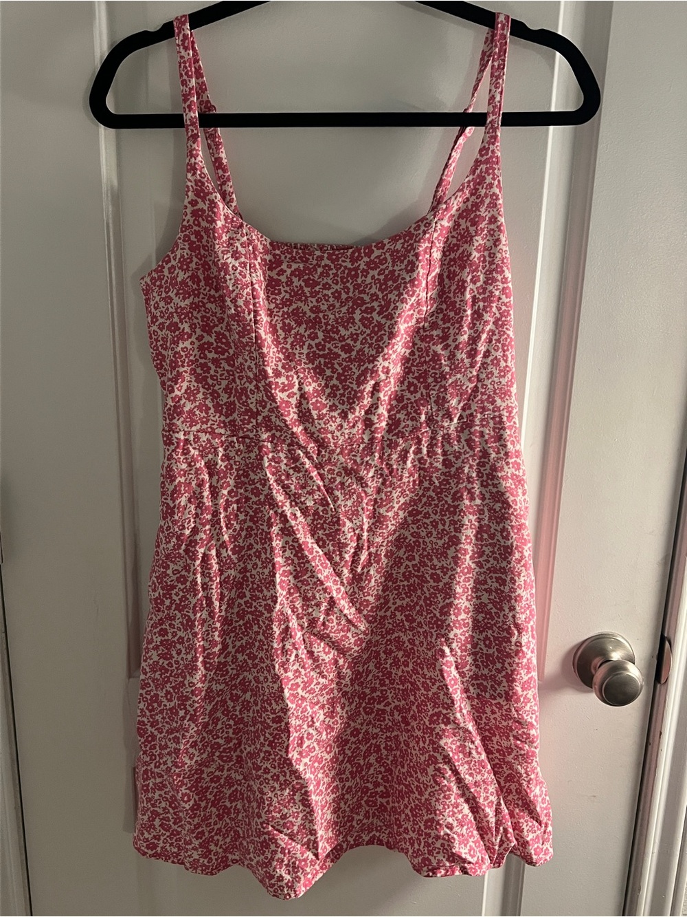 Old Navy Pink Floral Mini Dress with Spaghetti Straps